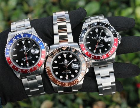 rolex gmt master pepsi different colors|rolex gmt pepsi diamond bezel.